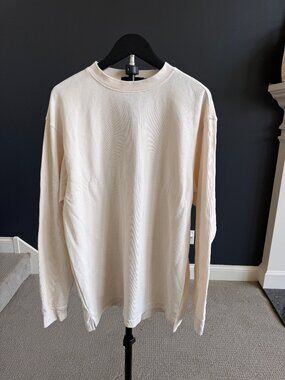 Bugatchi Uomo Cream Textured Knit Sweater Size L